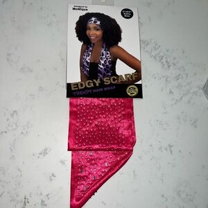 Nique Trendy Edgy Scarf in Purple and Black